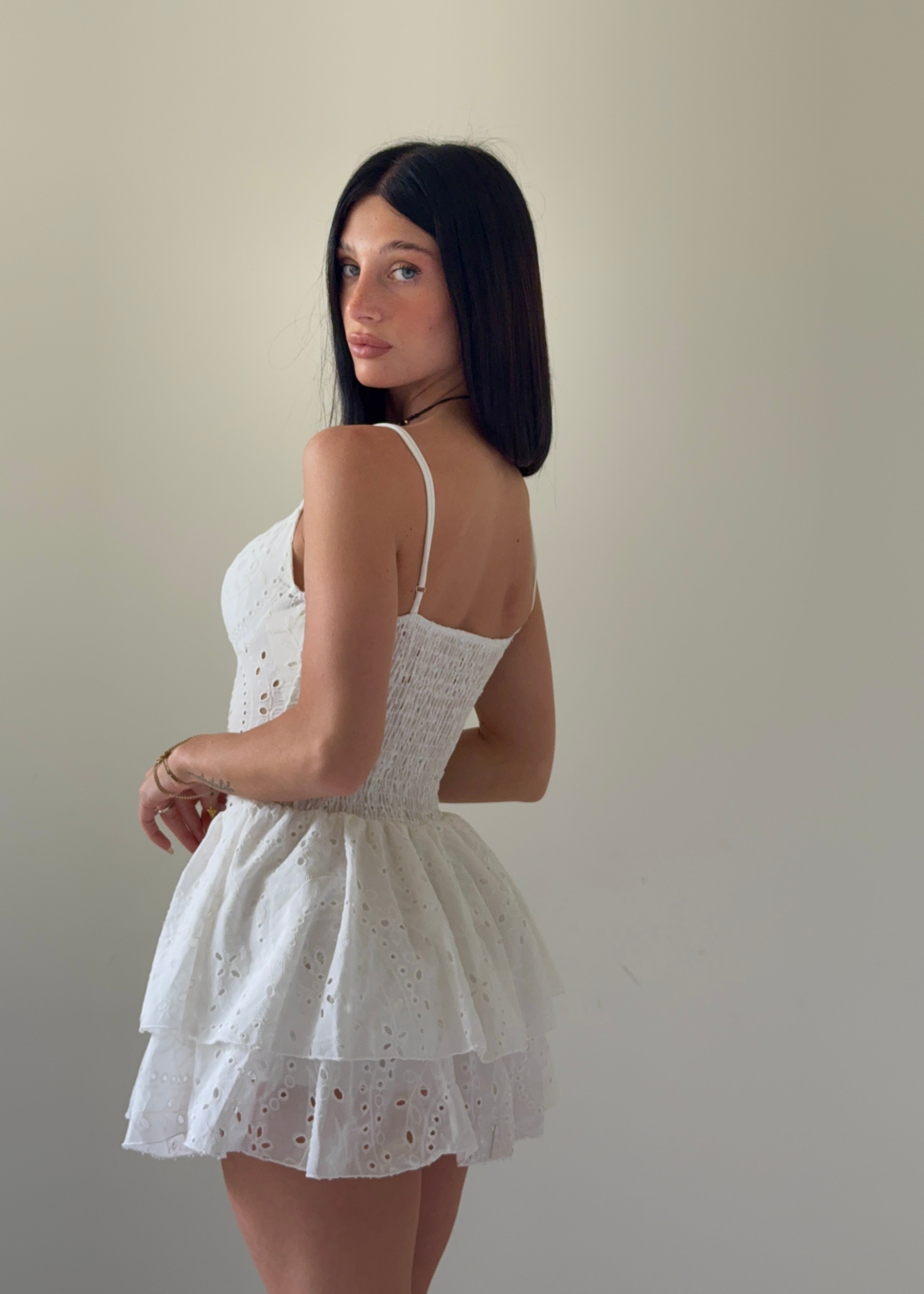 Abito Daisy Bianco