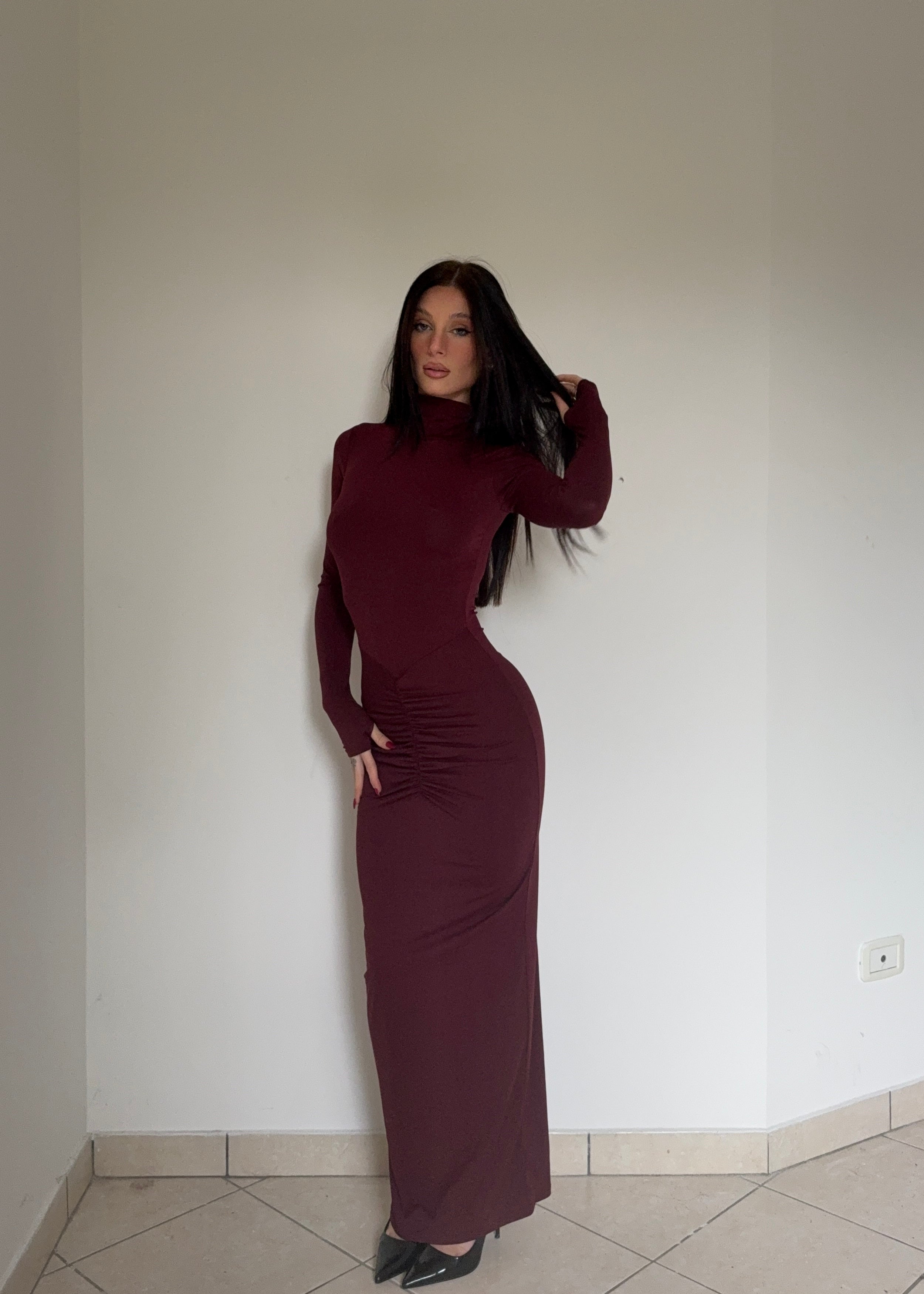 Abito Bordeaux Aurora