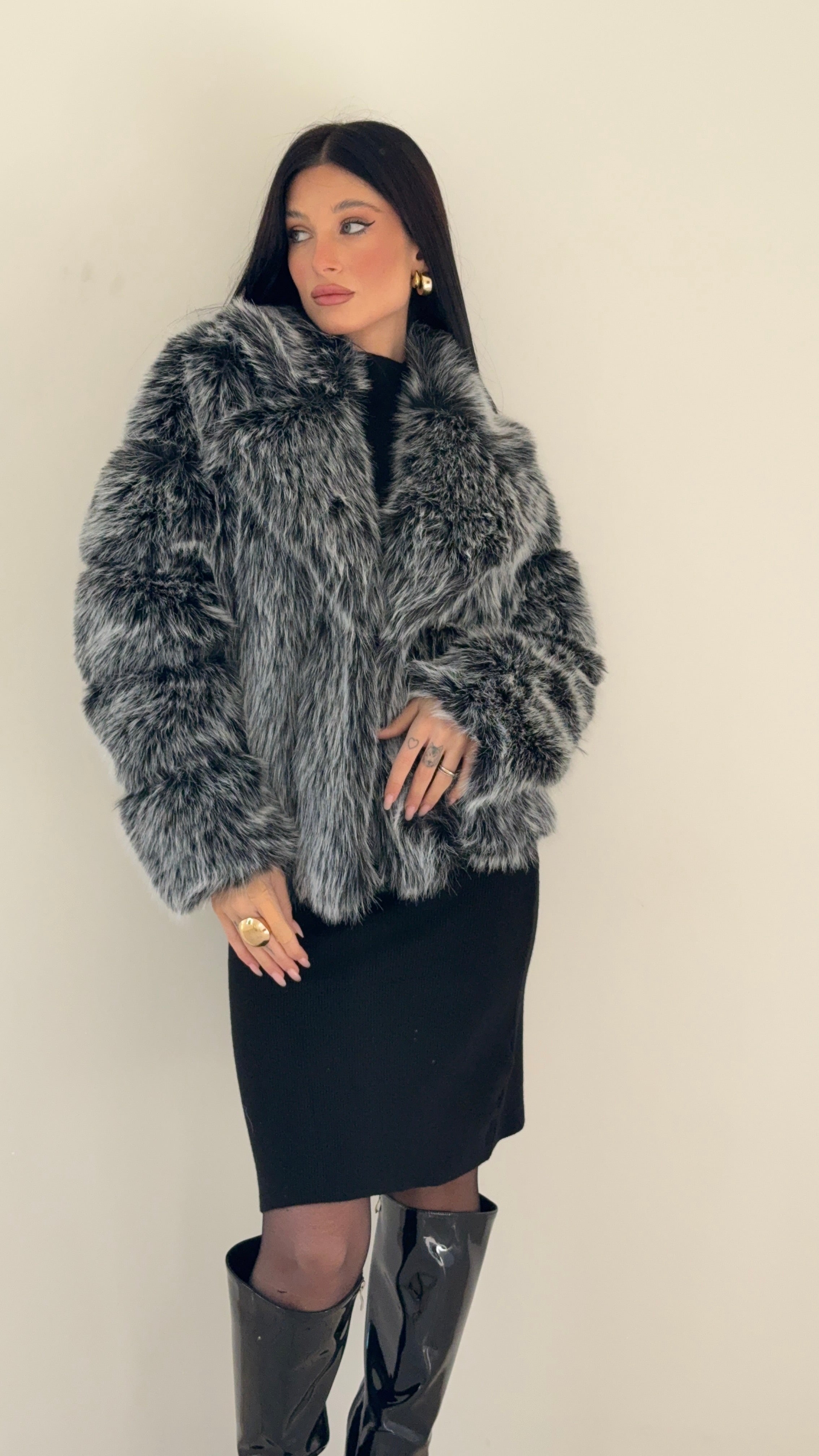 Eco-Pelliccia Cenere