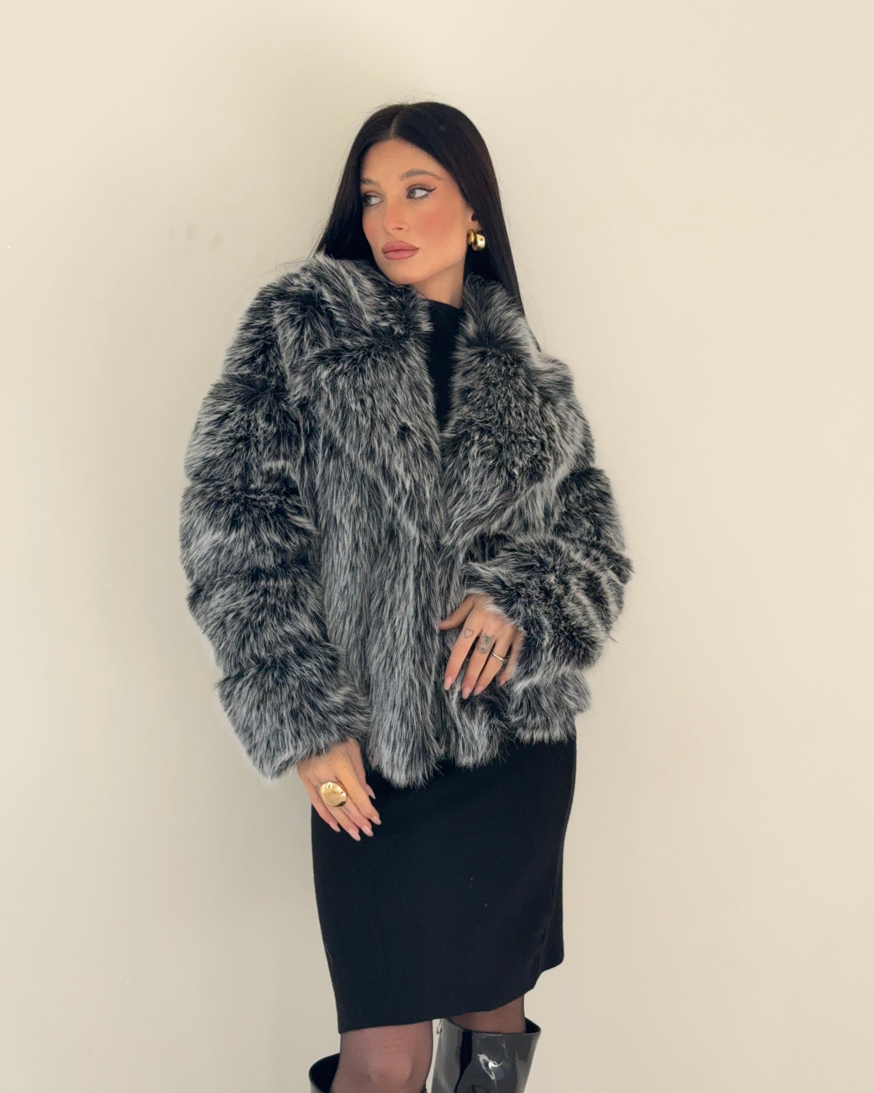 Eco-Pelliccia Cenere