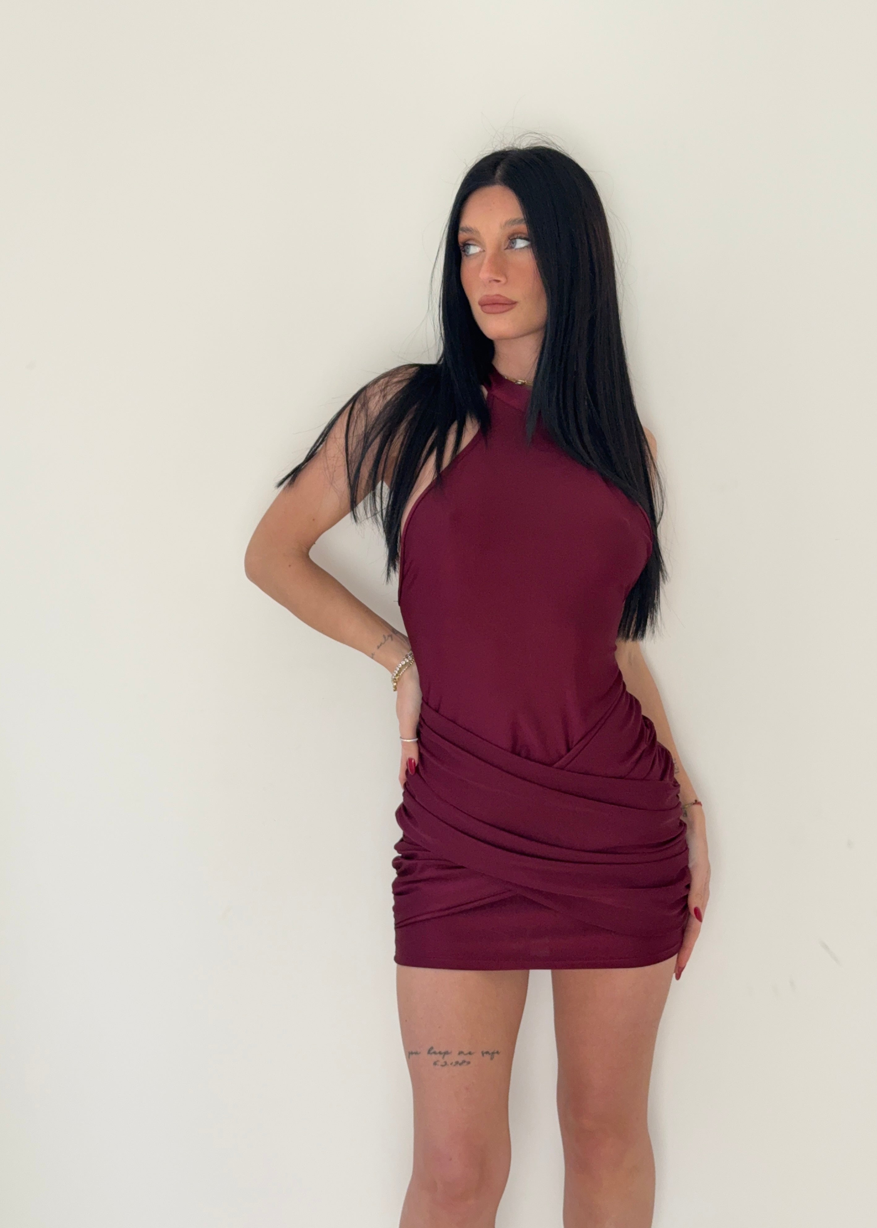 Mini Dress bordeaux Olivia