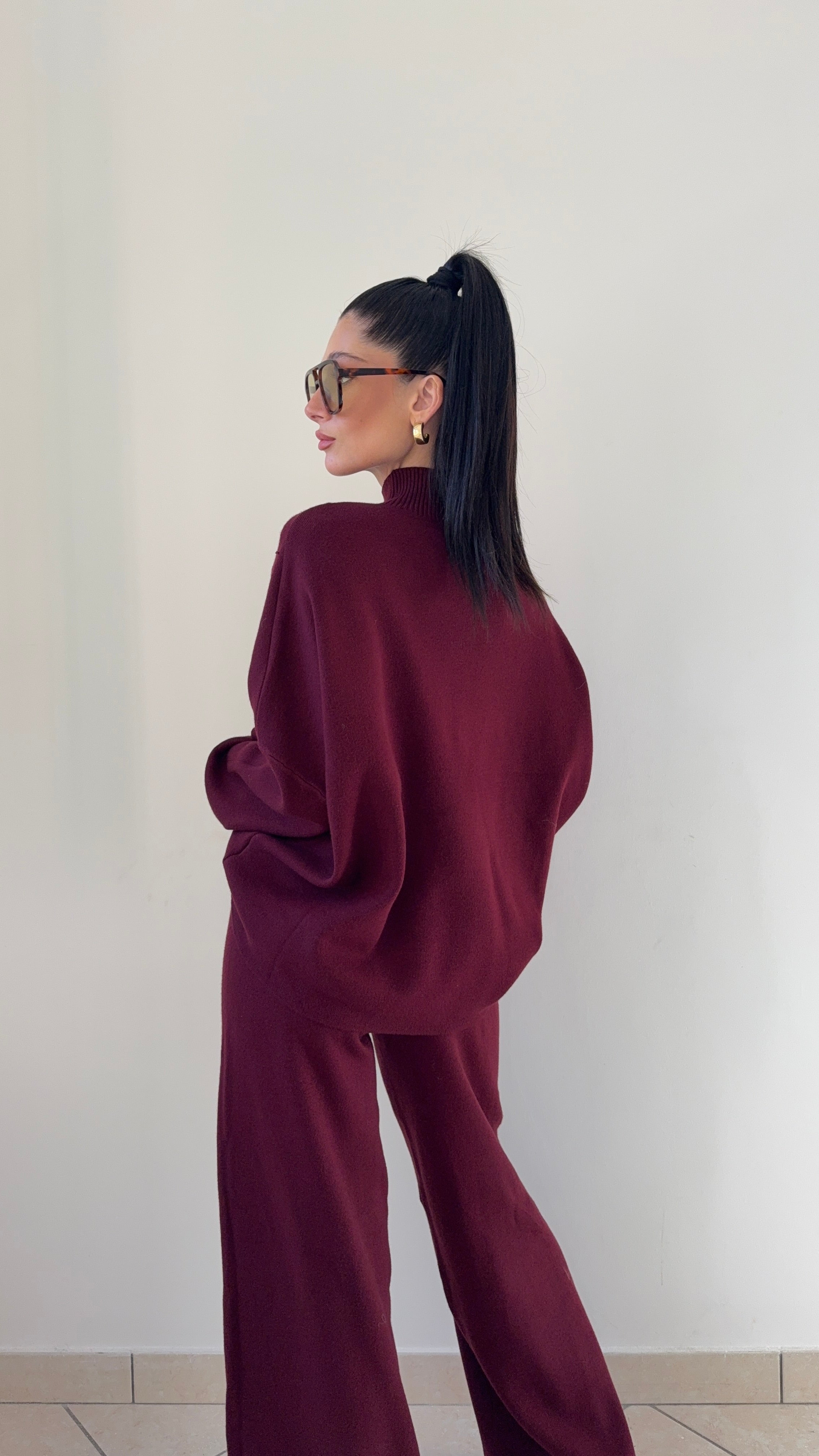 Set In Maglia Bordeaux