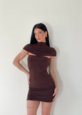 Mini Dress Essential Brown