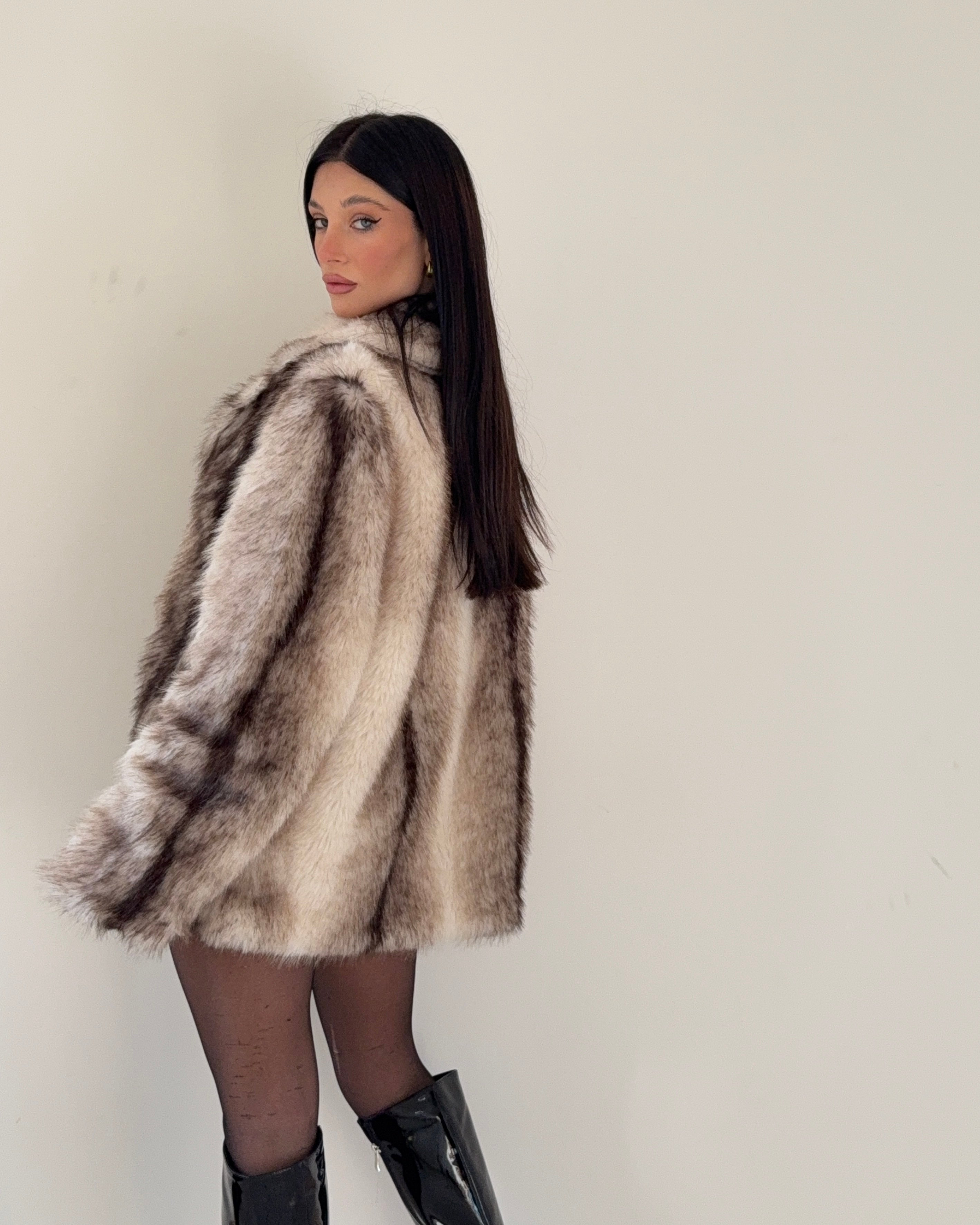 Eco pelliccia Panna Sfumata