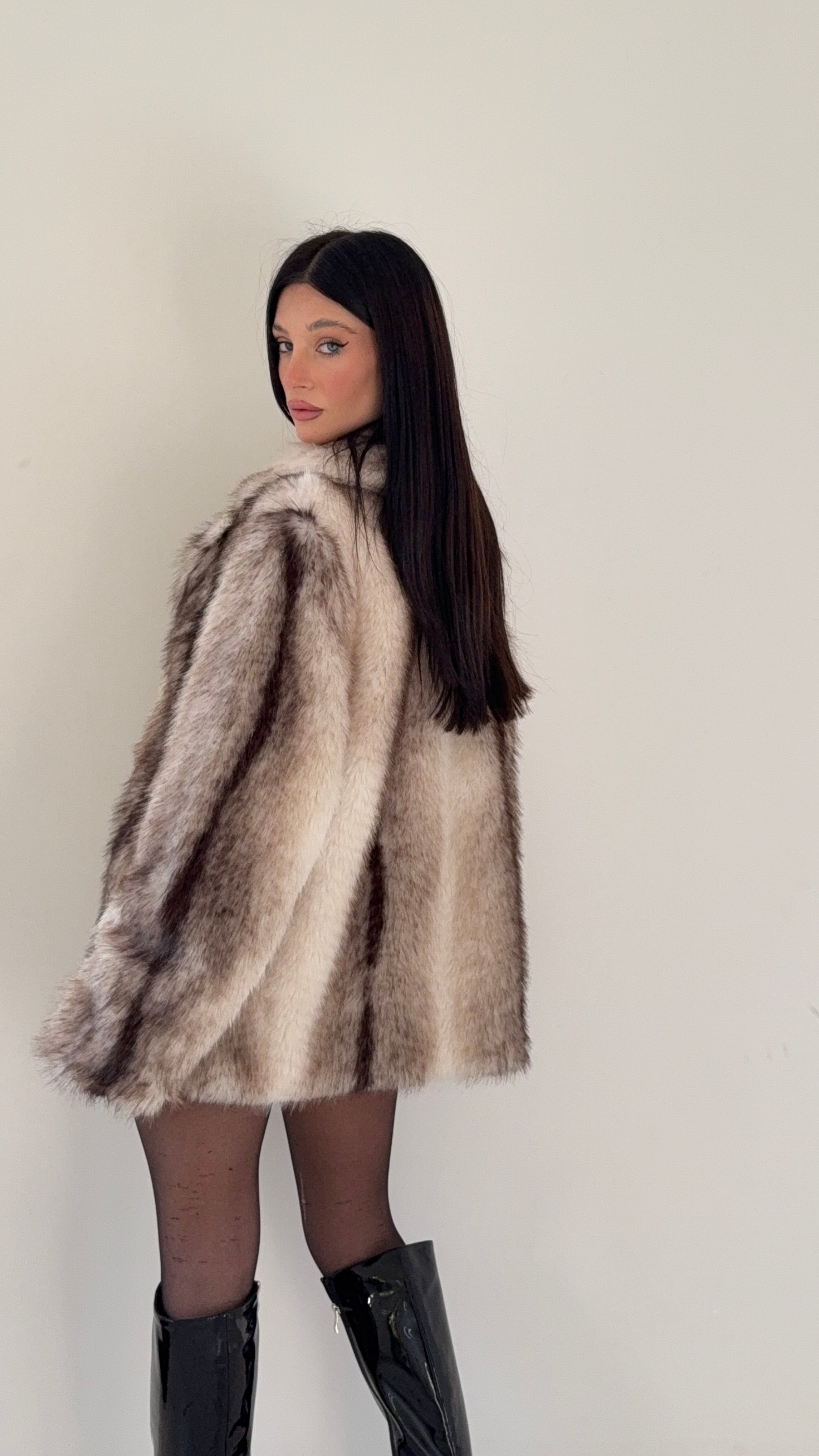 Eco pelliccia Panna Sfumata