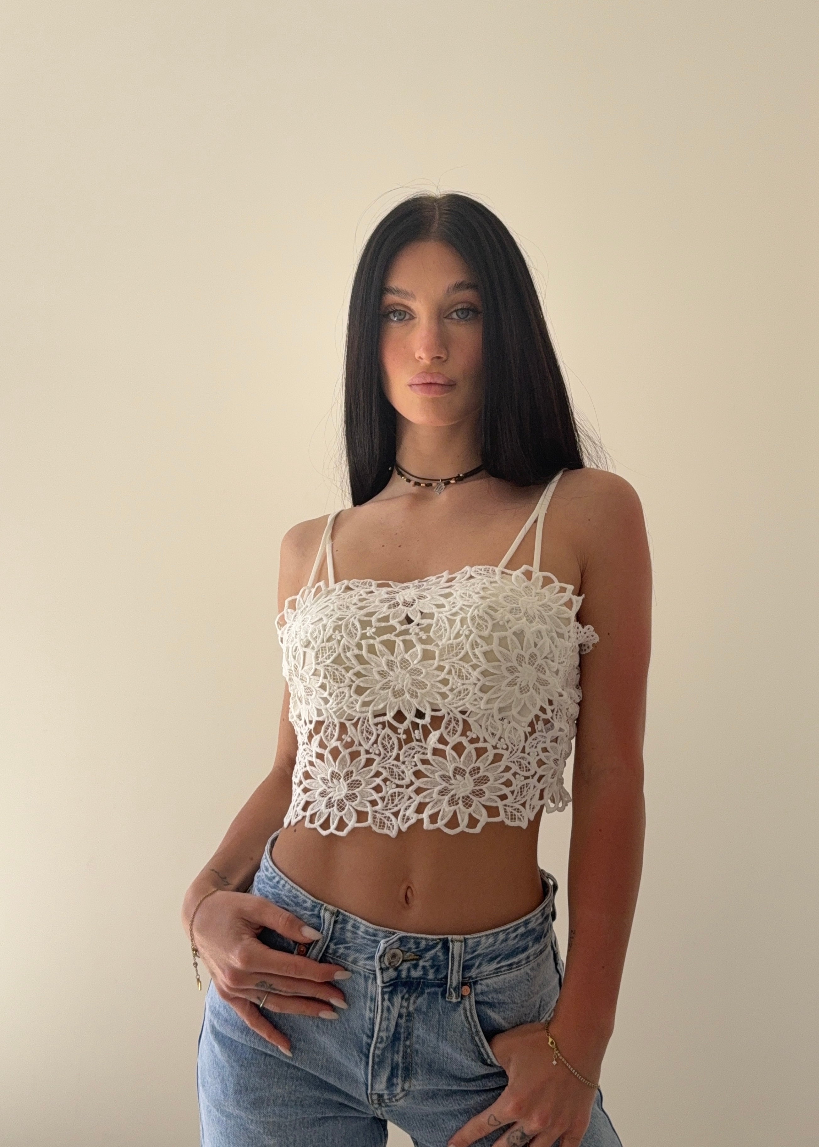 Top Flor Bianco