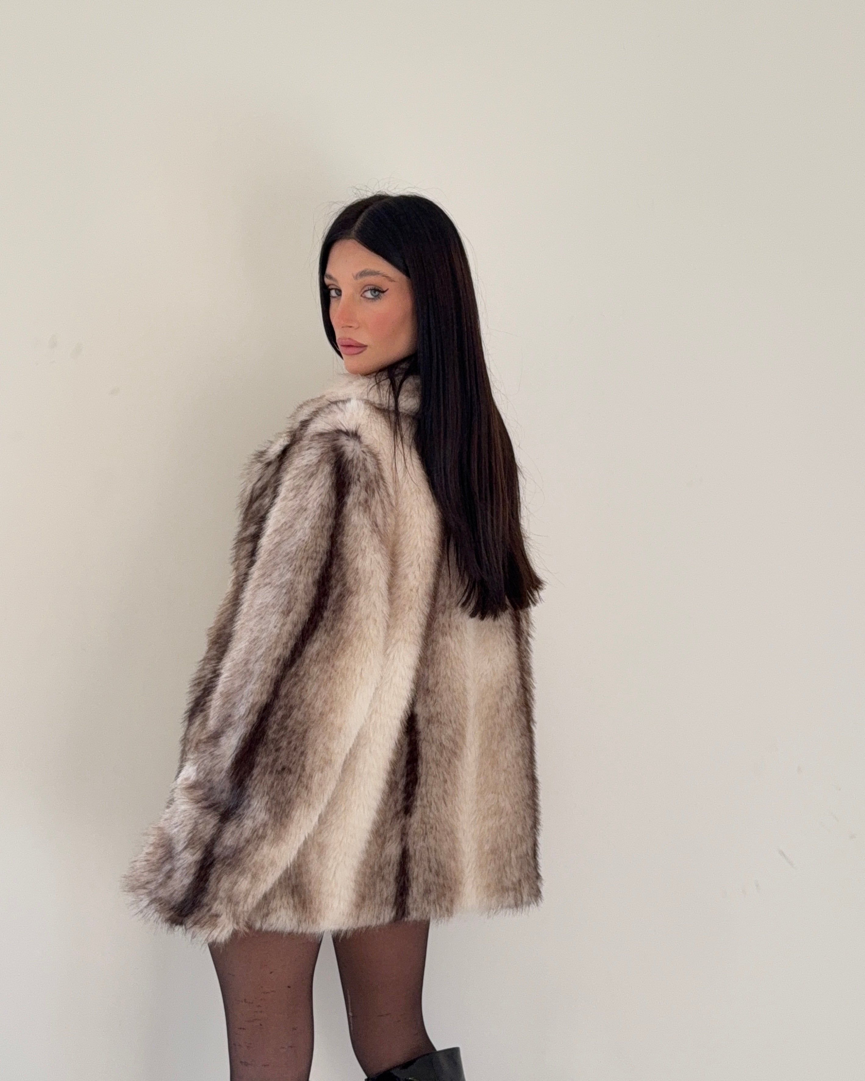 Eco pelliccia Panna Sfumata