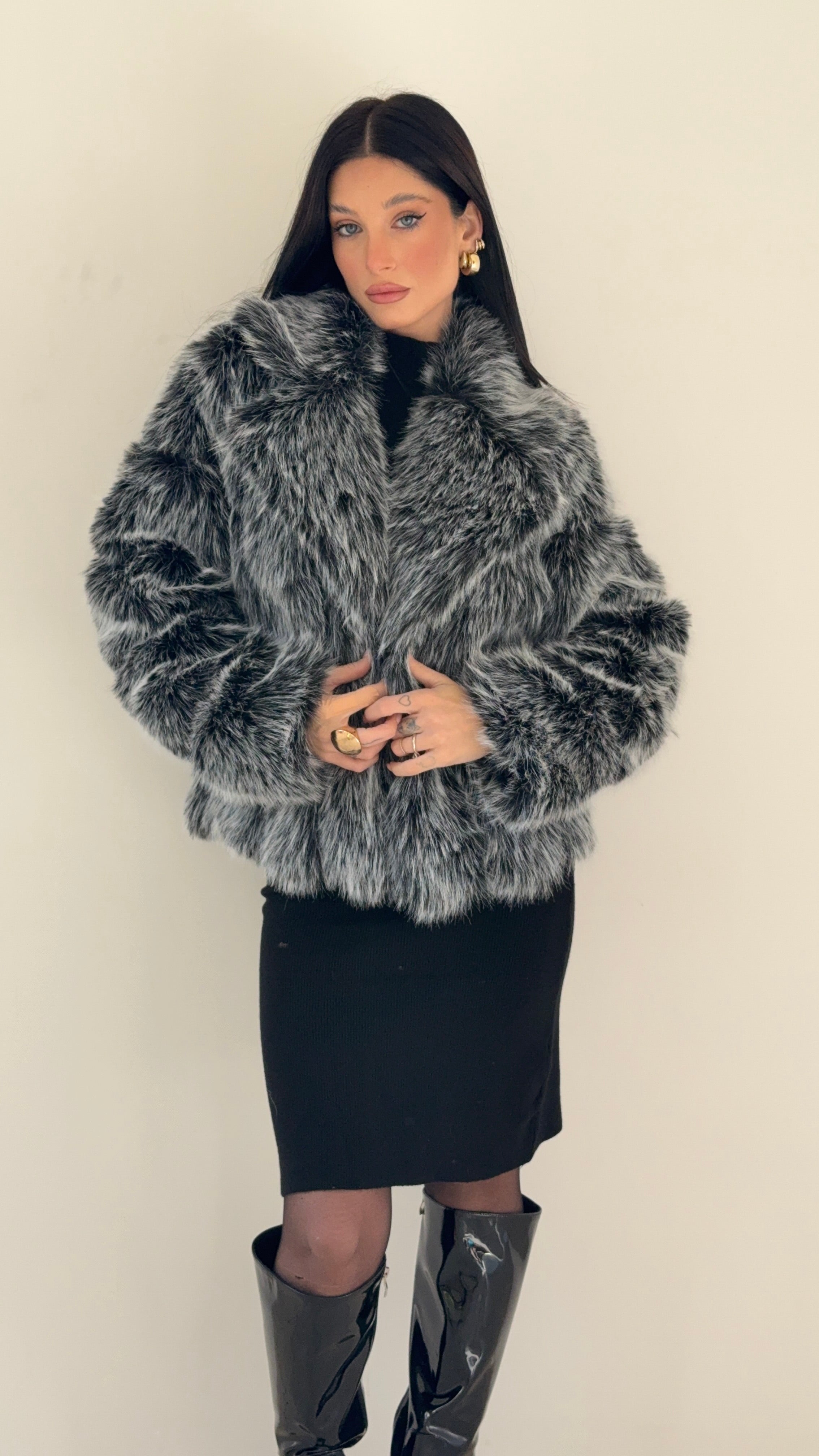 Eco-Pelliccia Cenere