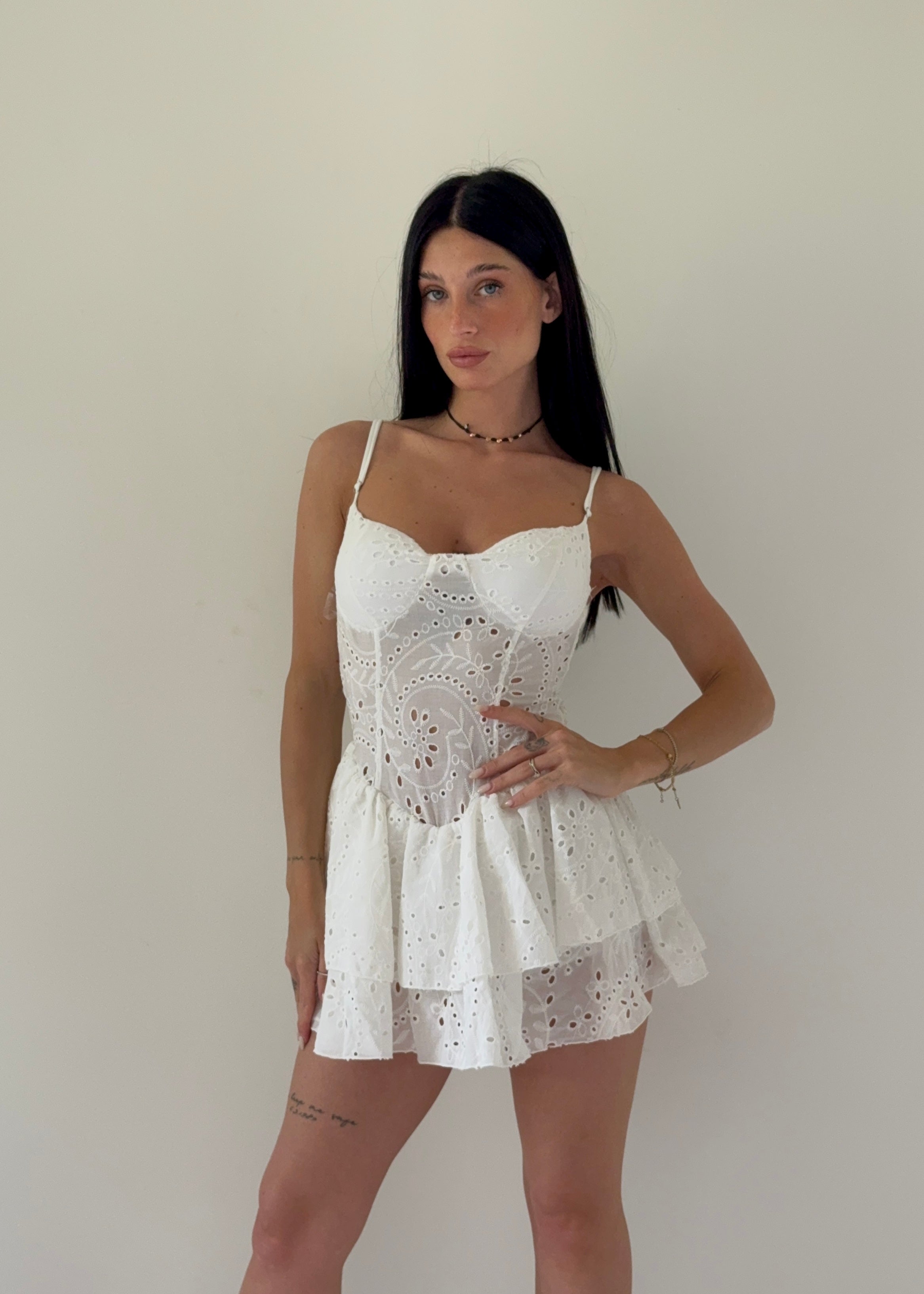 Abito Daisy Bianco