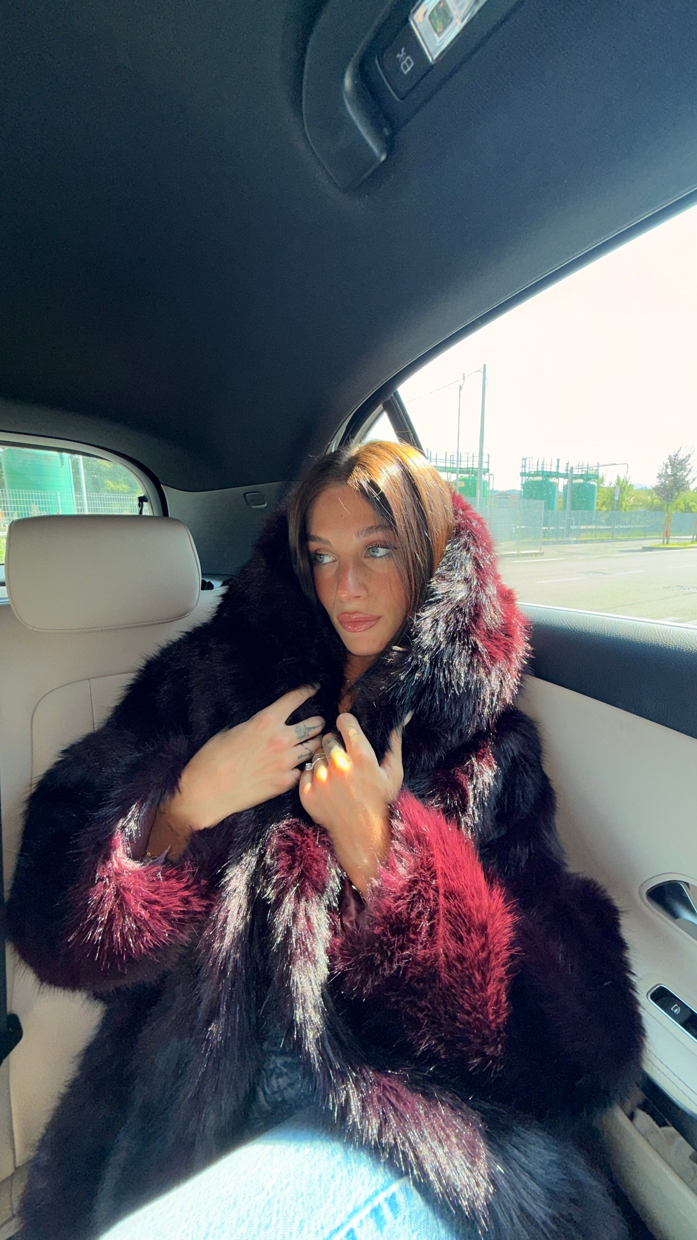 Eco-Pelliccia Bordeaux