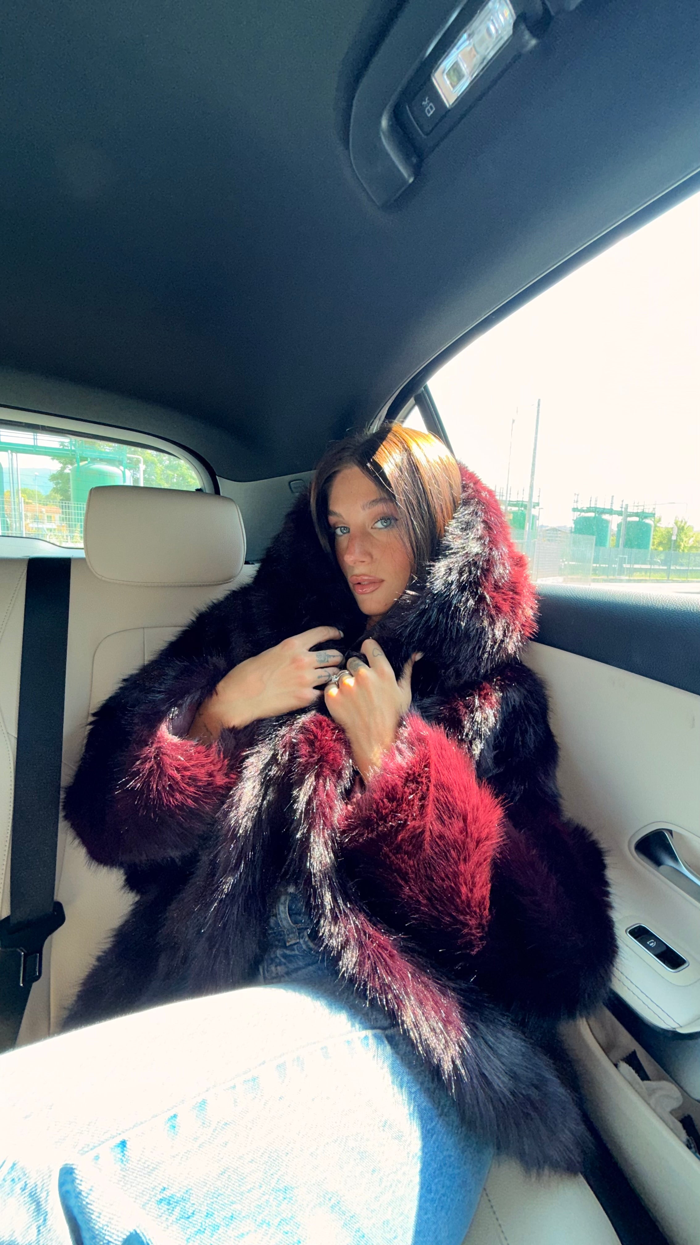 Eco-Pelliccia Bordeaux