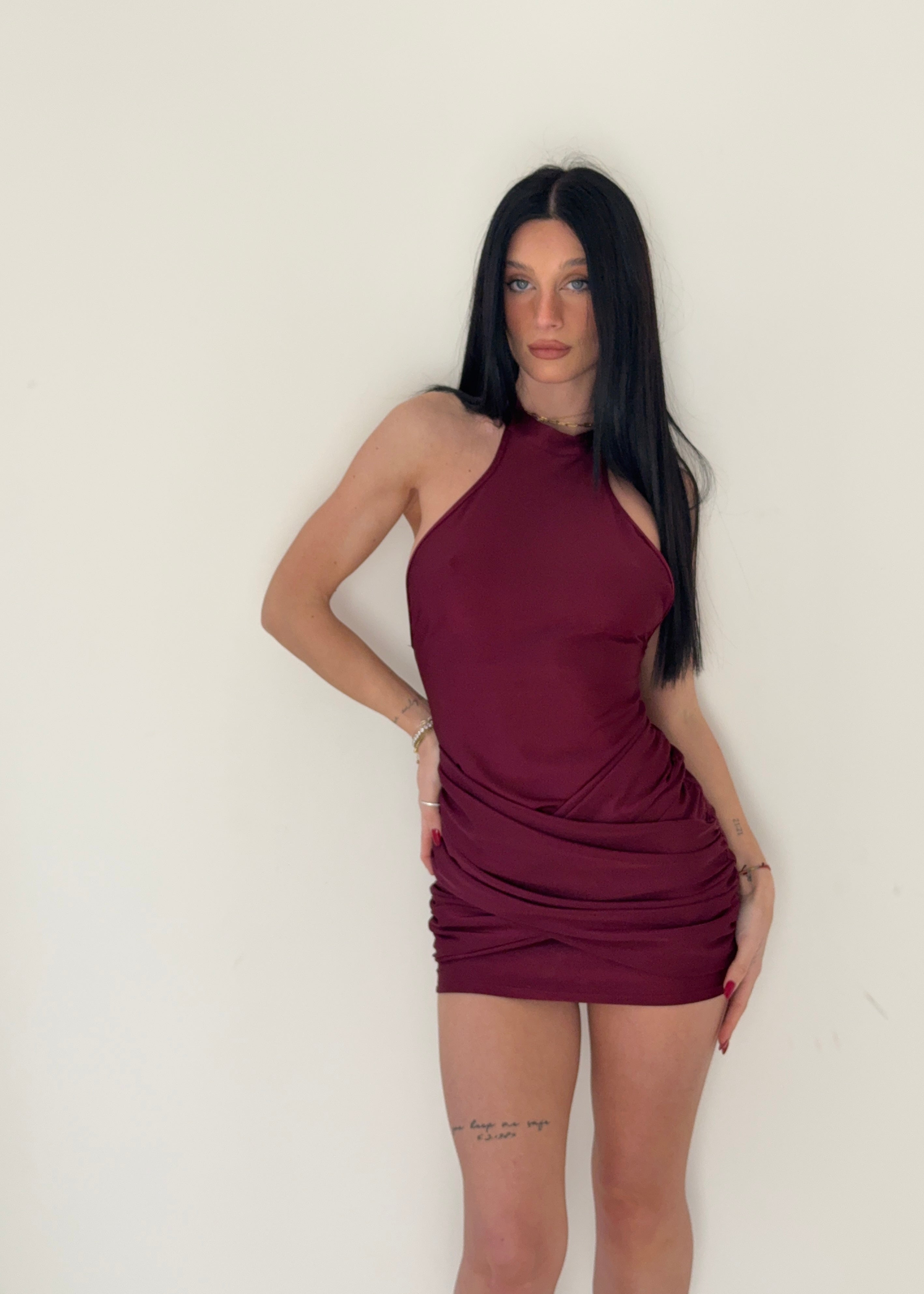 Mini Dress bordeaux Olivia